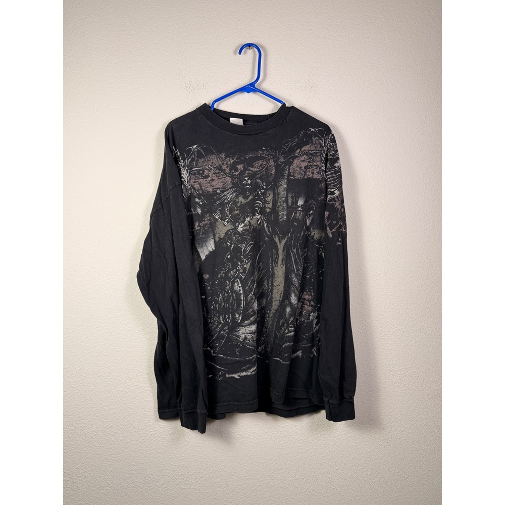 Vintage AAA Y2K Longsleeve Grunge Skater Sz 2XL